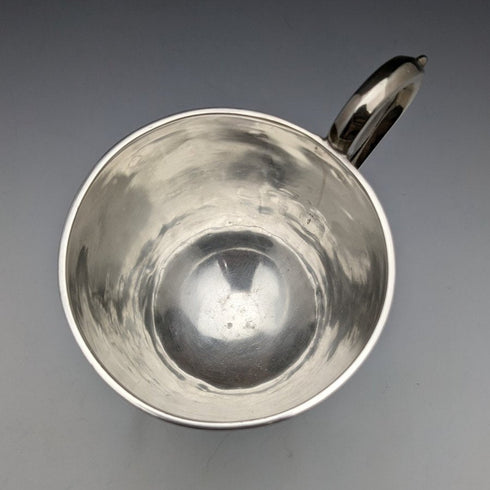 1862 British Antique Pure Silver (925 Silver) Mug 133g Henry Wilkinson
